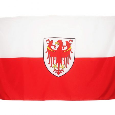 U24 Tischflagge Südtirol 10x15cm - Polyester Fahne Mit Schwarzem Sockel